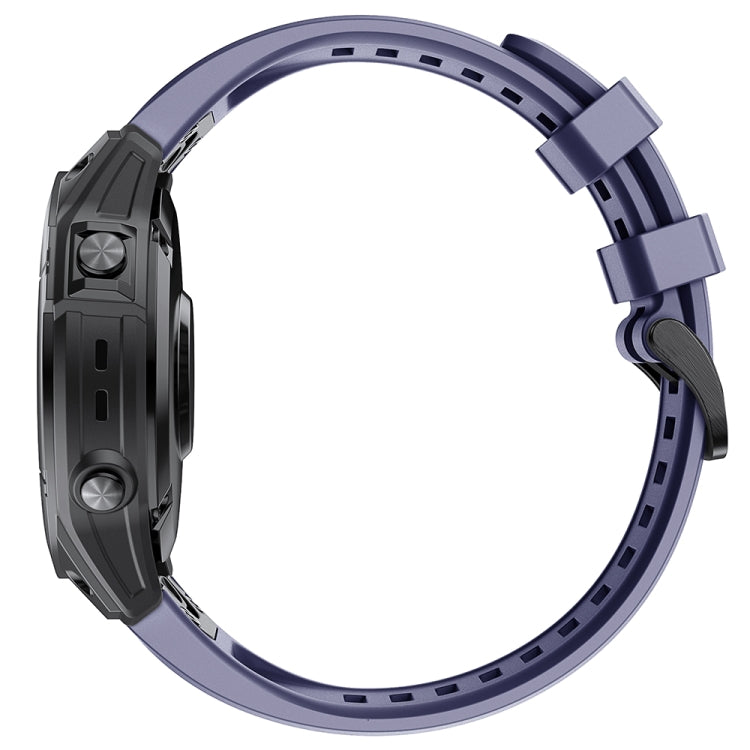 For Garmin Fenix 7S Quick Release Silicone Watch Band(Dark Blue) - Watch Bands by buy2fix | Online Shopping UK | buy2fix