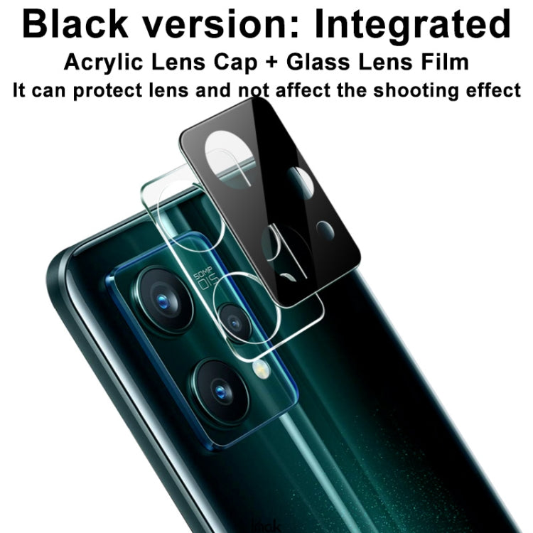 For OPPO Realme 9 Pro+ 5G Global imak Integrated Rear Camera Lens Tempered Glass Film with Lens Cap Black Version - For OPPO by imak | Online Shopping UK | buy2fix