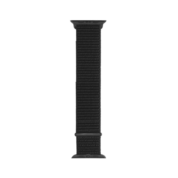 For Apple Watch Series 7 41mm / 6 & SE & 5 & 4 40mm / 3 & 2 & 1 38mm Mutural Nylon Watch Band(Black) - Watch Bands by Mutural | Online Shopping UK | buy2fix