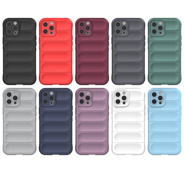 For iPhone 12 Pro Max Magic Shield TPU + Flannel Phone Case(White) - iPhone 12 Pro Max Cases by buy2fix | Online Shopping UK | buy2fix