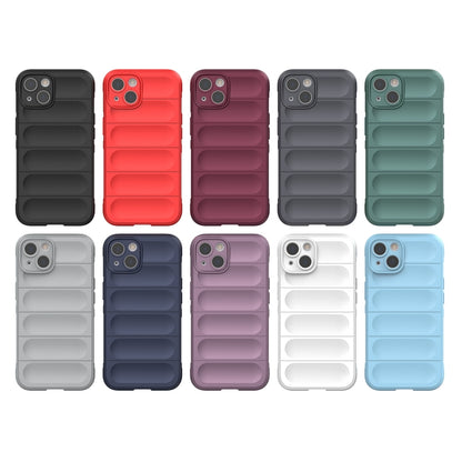 For iPhone 13 Magic Shield TPU + Flannel Phone Case(White) - iPhone 13 Cases by buy2fix | Online Shopping UK | buy2fix