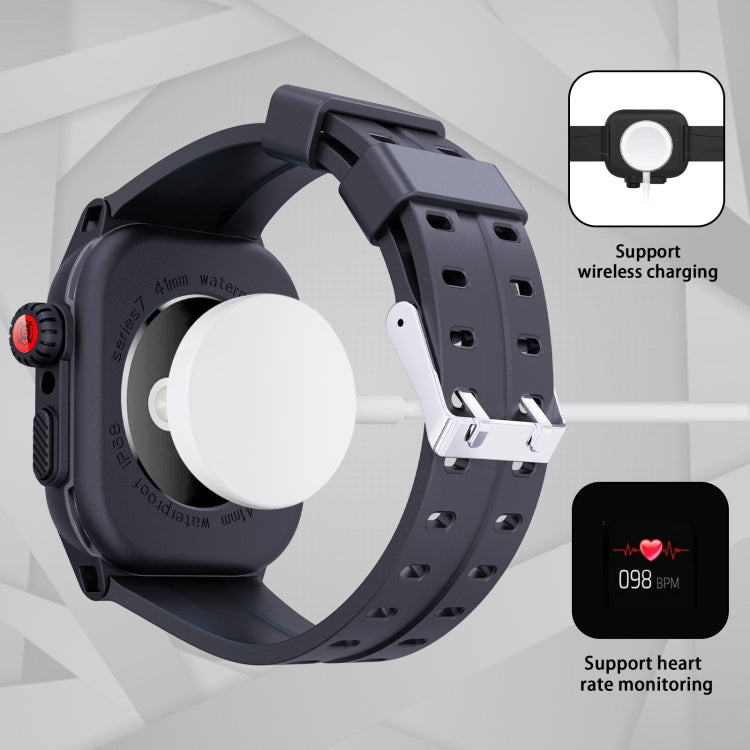 RedPepper TPU + PC + Silicone Waterproof Watch Case For Apple Watch Series 9 / 8 / 7 41mm - Watch Cases by RedPepper | Online Shopping UK | buy2fix