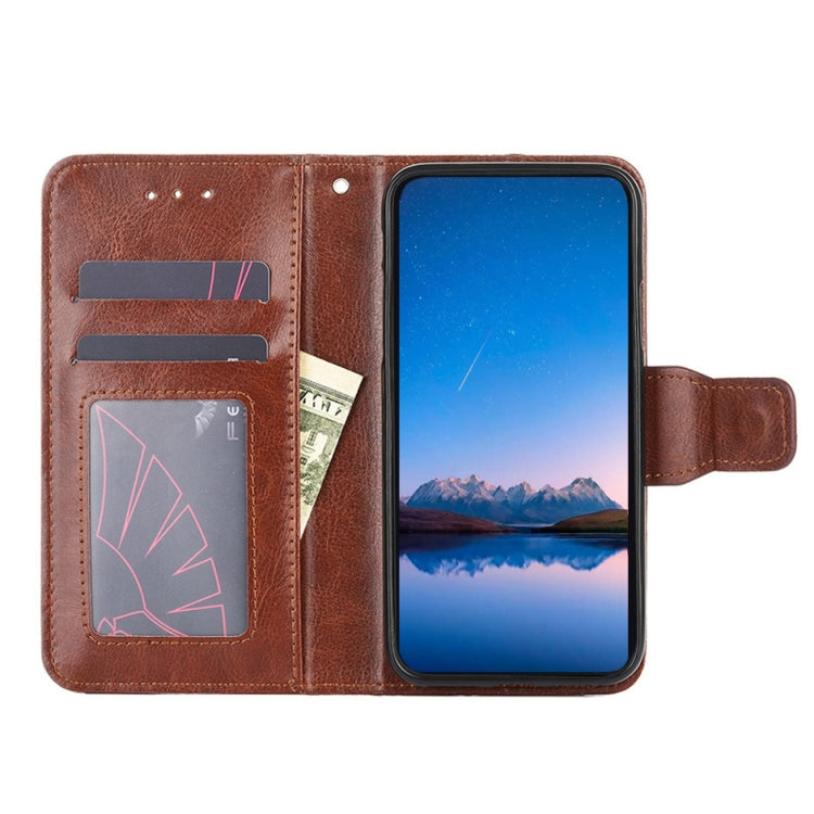 For Blackview A55 Pro Crystal Texture Leather Phone Case(Brown) - Huawei Cases by buy2fix | Online Shopping UK | buy2fix