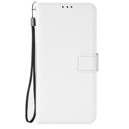 For Ulefone Power Armor 14 / 14 Pro Diamond Texture Leather Phone Case(White) - Ulefone Cases by buy2fix | Online Shopping UK | buy2fix