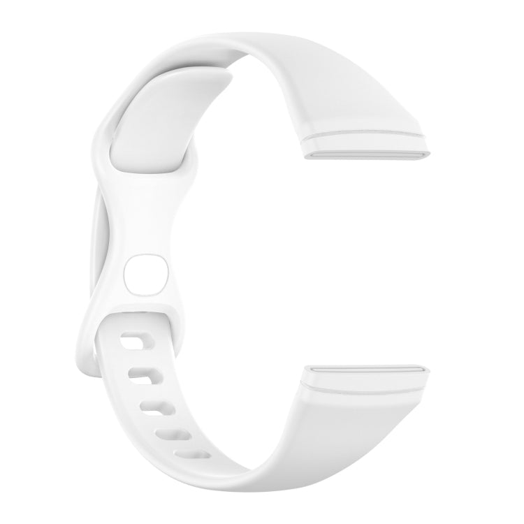 For Fitbit Versa 4 / Versa 3 / Sense Universal TPU Watch Band, Size:L(White) - Watch Bands by buy2fix | Online Shopping UK | buy2fix