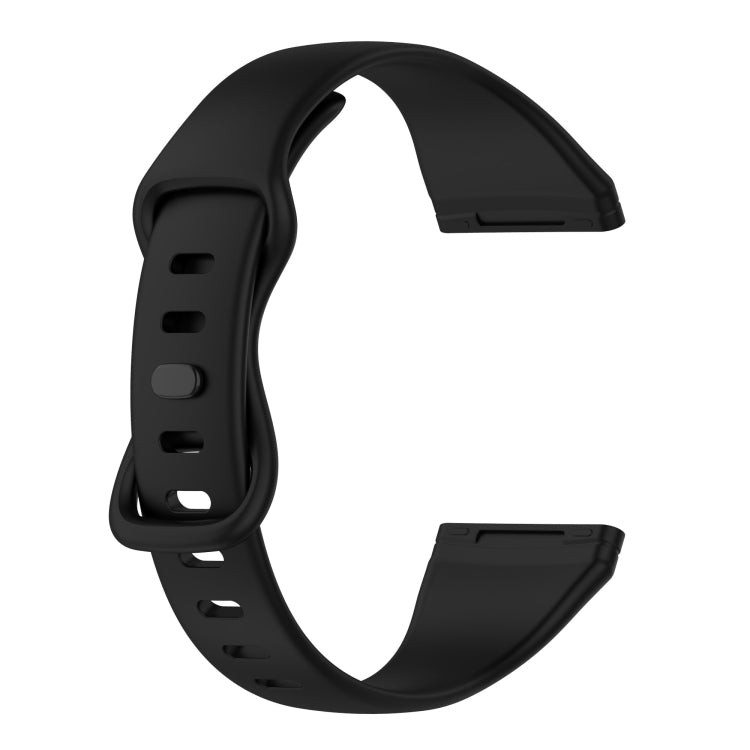 For Fitbit Versa 4 / Versa 3 / Sense Universal TPU Watch Band, Size:L(Black) - Watch Bands by buy2fix | Online Shopping UK | buy2fix