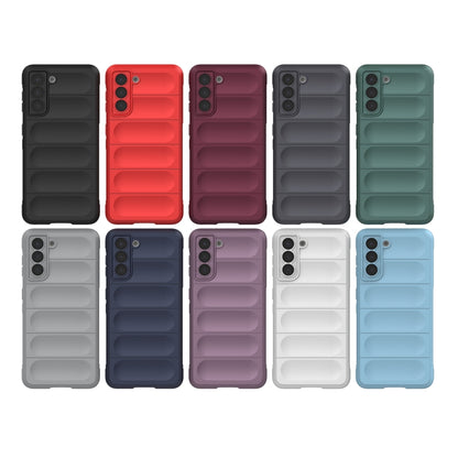For Samsung Galaxy S21 5G Magic Shield TPU + Flannel Phone Case(White) - Galaxy S21 5G Cases by buy2fix | Online Shopping UK | buy2fix