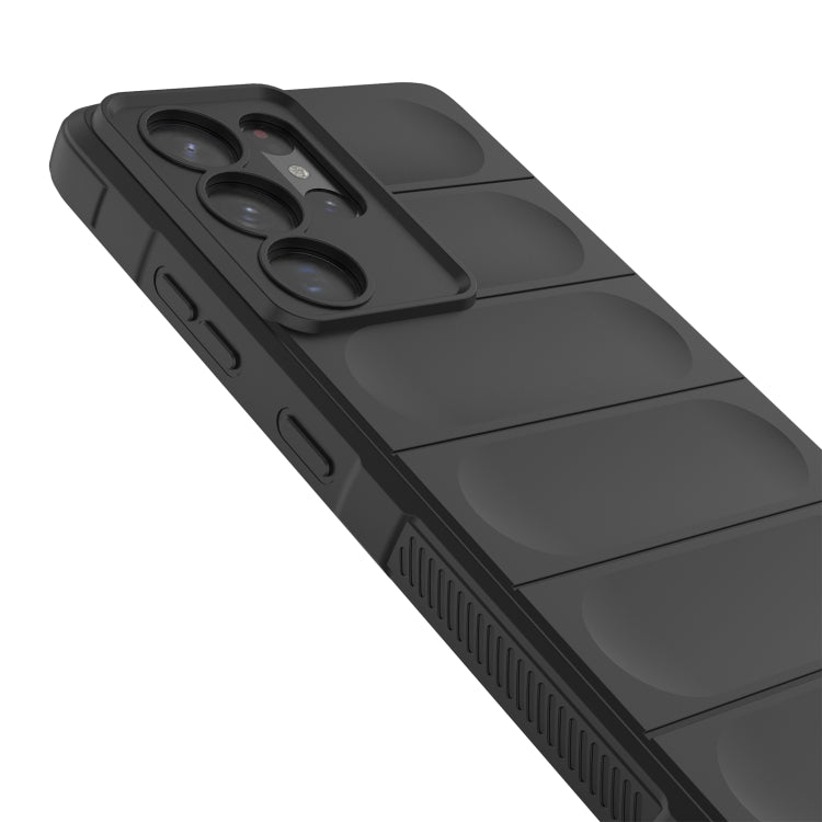 For Samsung Galaxy S21 Ultra  5G Magic Shield TPU + Flannel Phone Case(Dark Grey) - Galaxy S21 Ultra 5G Cases by buy2fix | Online Shopping UK | buy2fix