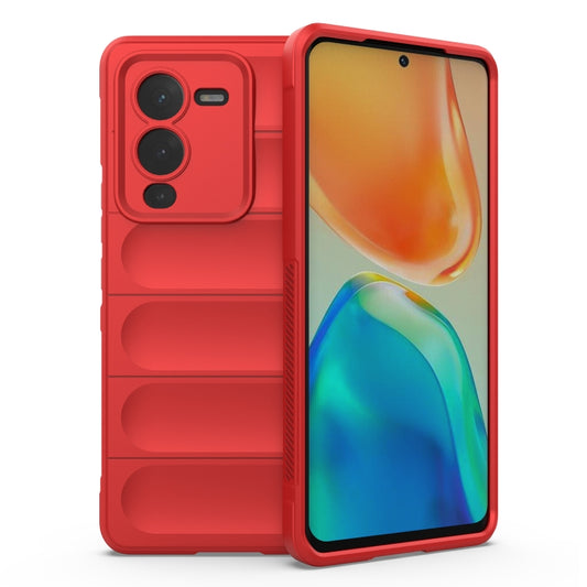 For vivo S15 Pro 5G Magic Shield TPU + Flannel Phone Case(Red) - vivo Cases by buy2fix | Online Shopping UK | buy2fix
