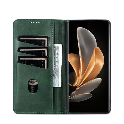 For vivo X100 Ultra AZNS Magnetic Calf Texture Leather Phone Case(Dark Green) - vivo Cases by AZNS | Online Shopping UK | buy2fix