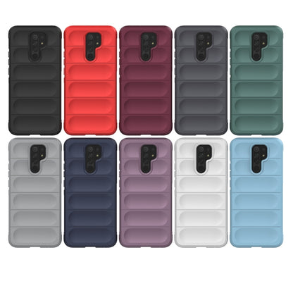 For Xiaomi Redmi 9 Magic Shield TPU + Flannel Phone Case(White) - Xiaomi Cases by buy2fix | Online Shopping UK | buy2fix