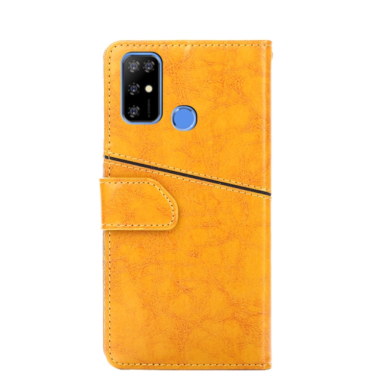 For Doogee X96 Pro Geometric Stitching Horizontal Flip Leather Phone Case(Yellow) - Doogee Cases by buy2fix | Online Shopping UK | buy2fix