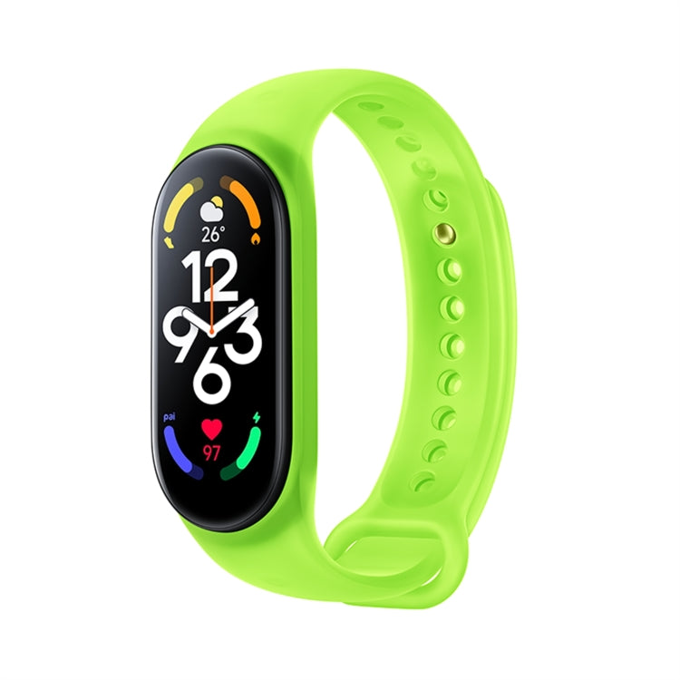 For Xiaomi Mi Band 7 Original Xiaomi Silicone Watch Band(Fluorescent Green) - Watch Bands by Xiaomi | Online Shopping UK | buy2fix