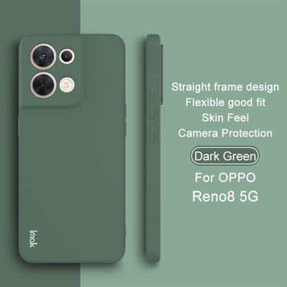 For OPPO Reno8 5G / Reno8 Pro 5G Global IMAK UC-4 Series Straight Edge TPU Soft Protective Case(Dark Green) - OPPO Cases by imak | Online Shopping UK | buy2fix