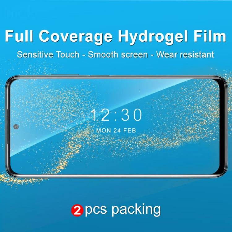 2 PCS imak Curved Full Screen Hydrogel Film Front Protector For Xiaomi Redmi Note 11SE 5G/Redmi Note 10 5G/Redmi Note 10T 5G/Poco M3 Pro 4G/Poco M3 Pro 5G -  by imak | Online Shopping UK | buy2fix