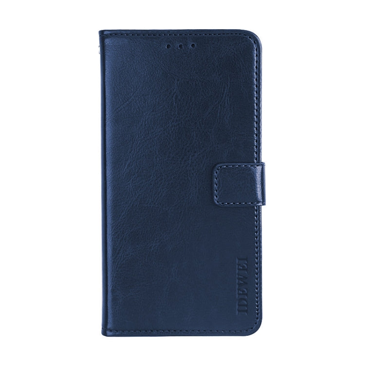 For Doogee X90 idewei Crazy Horse Texture Horizontal Flip Leather Case with Holder & Card Slots & Wallet(Dark Blue) - More Brand by idewei | Online Shopping UK | buy2fix