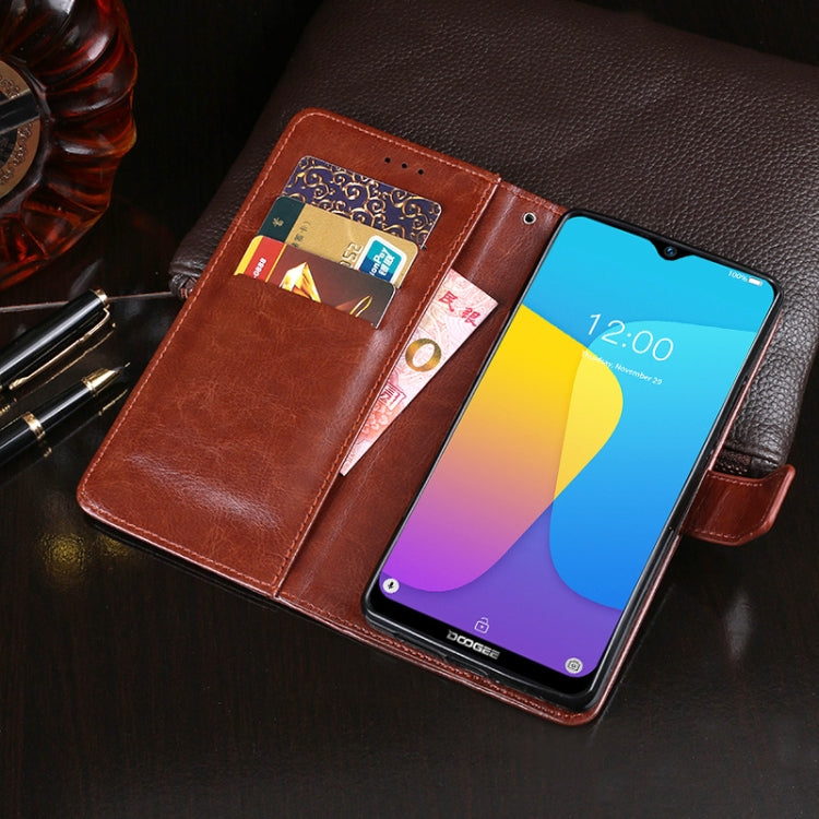 For Doogee X90 idewei Crazy Horse Texture Horizontal Flip Leather Case with Holder & Card Slots & Wallet(Dark Blue) - More Brand by idewei | Online Shopping UK | buy2fix