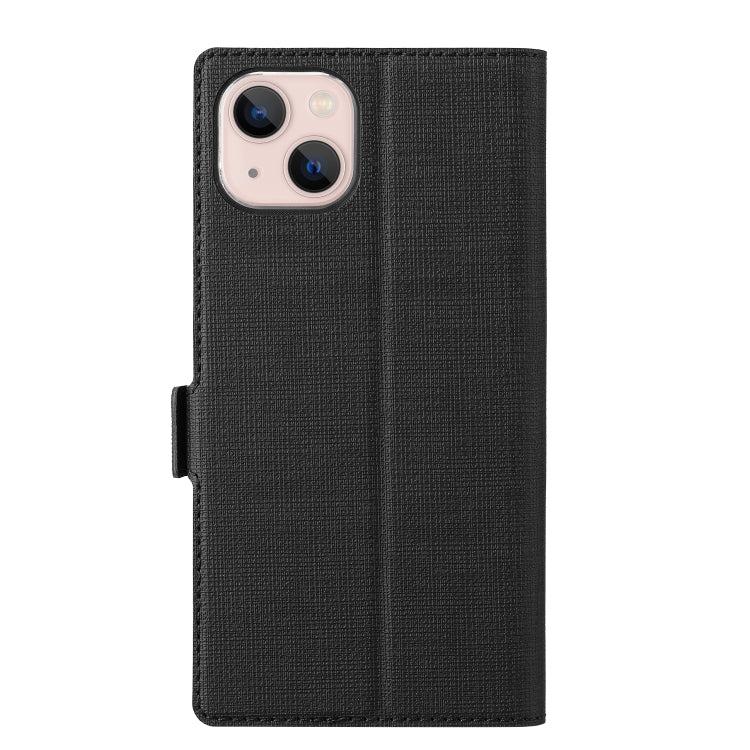 For iPhone 14 Plus ViLi K Series Dual-side Buckle Magsafe Leather Phone Case(Black) - iPhone 14 Plus Cases by ViLi | Online Shopping UK | buy2fix
