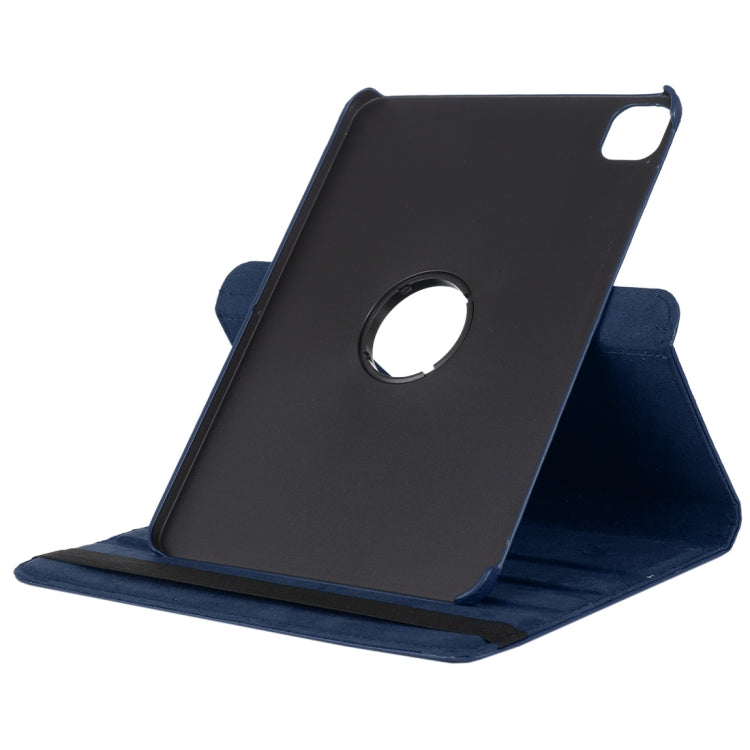 For iPad Air 13 2024 / iPad Pro 12.9 2022 / 2021 / 2020 Litchi Texture Horizontal Flip 360 Degrees Rotation Leather Tablet Case with Holder(Blue) - iPad Pro 12.9 (2022/2021) Cases by buy2fix | Online Shopping UK | buy2fix