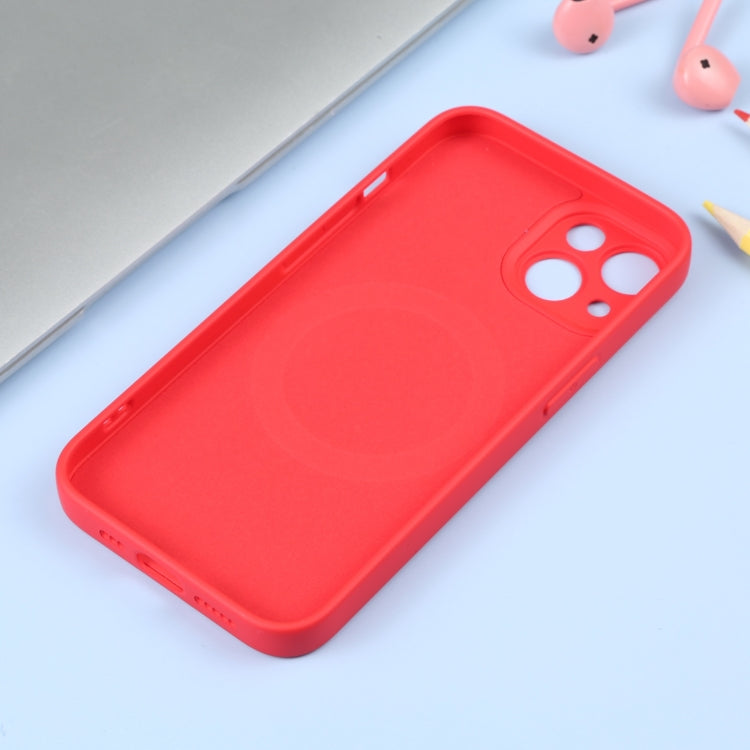 For iPhone 14 Plus Liquid Silicone Magsafe Phone Case (Red) - iPhone 14 Plus Cases by buy2fix | Online Shopping UK | buy2fix