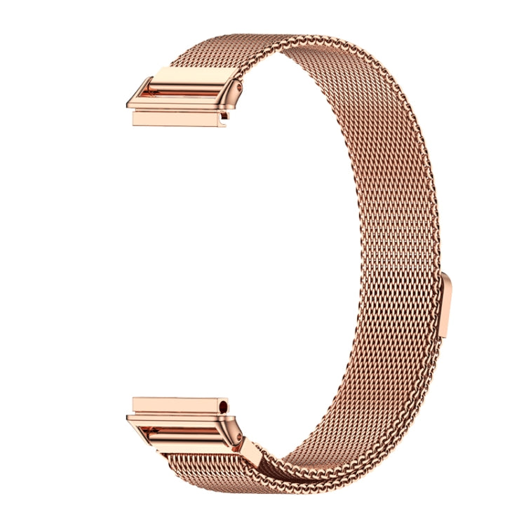 For Huawei Band 7 / 7 NFC MIJOBS Milan Magnetic Stainless Steel Watch Band(Rose Gold) - Watch Bands by MIJOBS | Online Shopping UK | buy2fix