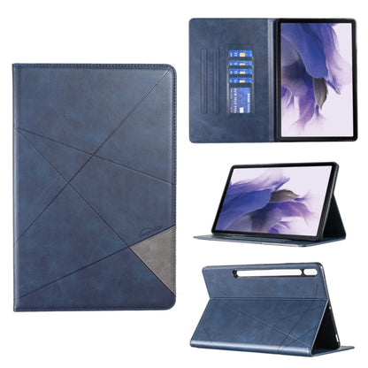 For Samsung Galaxy Tab S7 FE/Tab S7+/Tab S8+ Prismatic Leather Tablet Case(Blue) - Galaxy Tab S7 FE by buy2fix | Online Shopping UK | buy2fix