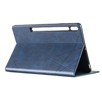 For Samsung Galaxy Tab S7 FE/Tab S7+/Tab S8+ Prismatic Leather Tablet Case(Blue) - Galaxy Tab S7 FE by buy2fix | Online Shopping UK | buy2fix