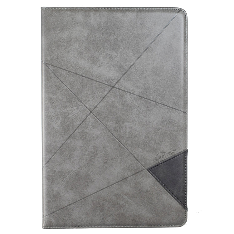 For Samsung Galaxy Tab S7 FE/Tab S7+/Tab S8+ Prismatic Leather Tablet Case(Grey) - Galaxy Tab S7 FE by buy2fix | Online Shopping UK | buy2fix