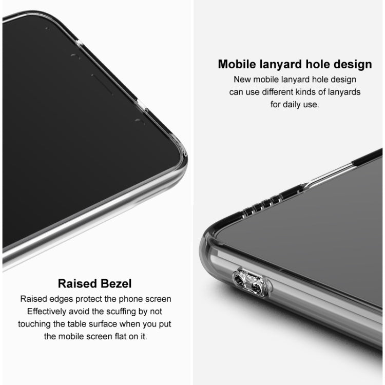 For Xiaomi Redmi K50 Ultra / 12T imak UX-5 Series Transparent Shockproof TPU Phone Case(Transparent Black) - Xiaomi Cases by imak | Online Shopping UK | buy2fix