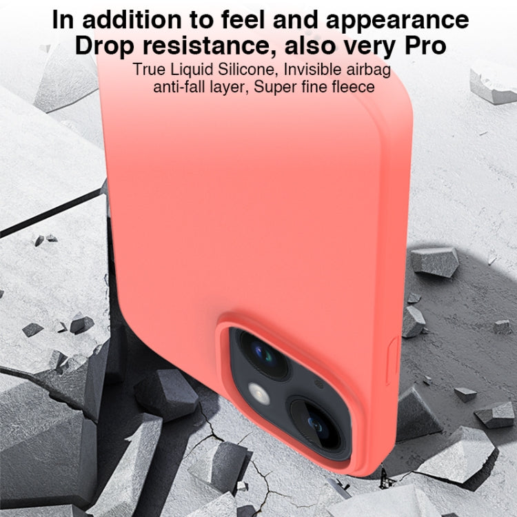 For iPhone 14 Mutural Karen Series Liquid Silicone Magsafe Phone Case(Pink) - iPhone 14 Cases by Mutural | Online Shopping UK | buy2fix