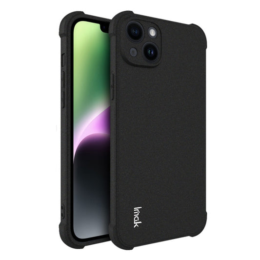 For iPhone 14 Plus imak Shockproof Airbag TPU Phone Case(Matte Black) - iPhone 14 Plus Cases by imak | Online Shopping UK | buy2fix
