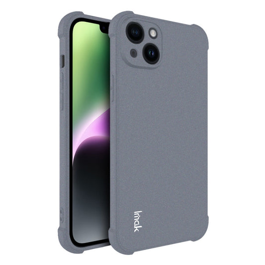 For iPhone 14 Plus imak Shockproof Airbag TPU Phone Case(Matte Grey) - iPhone 14 Plus Cases by imak | Online Shopping UK | buy2fix