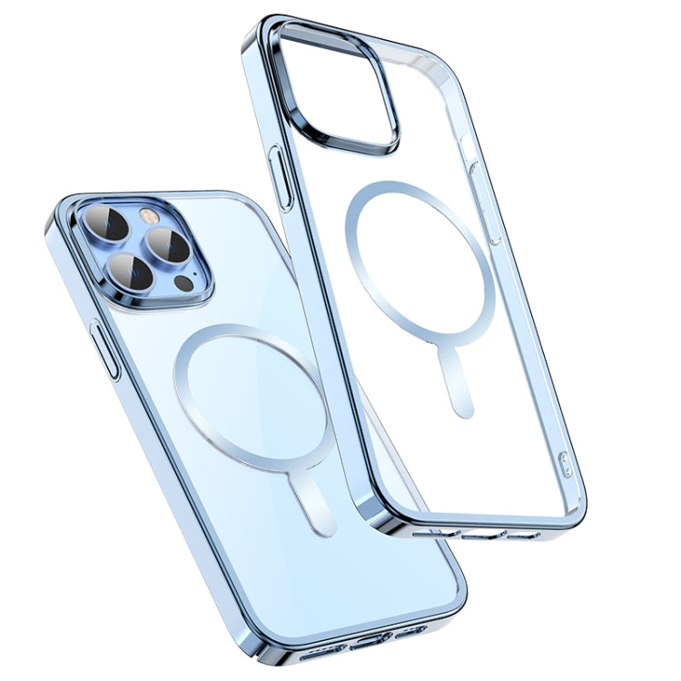 For iPhone 14 Mutural Jing Shuo Series Magsafe Phone Case(Sierra Blue) - iPhone 14 Cases by Mutural | Online Shopping UK | buy2fix