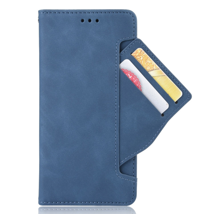 For Blackview OSCAL C80 Skin Feel Calf Texture Card Slots Leather Phone Case(Blue) - More Brand by buy2fix | Online Shopping UK | buy2fix