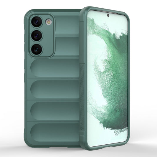 For Samsung Galaxy S23+ 5G Magic Shield TPU + Flannel Phone Case(Dark Green) - Galaxy S23+ 5G Cases by buy2fix | Online Shopping UK | buy2fix