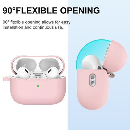 For AirPods Pro 2 Thickened One-piece Shockproof Earphone Case(Pink) - For AirPods Pro 2 by buy2fix | Online Shopping UK | buy2fix