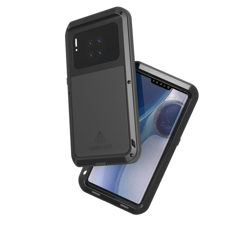 For Huawei Mate 30 Pro LOVE MEI Metal Shockproof Waterproof Dustproof Protective Case(Black) - Huawei Cases by LOVE MEI | Online Shopping UK | buy2fix