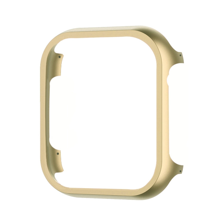 For Apple Watch Ultra 49mm Aluminum Alloy Frame Protective Case(Gold) - Watch Cases by buy2fix | Online Shopping UK | buy2fix