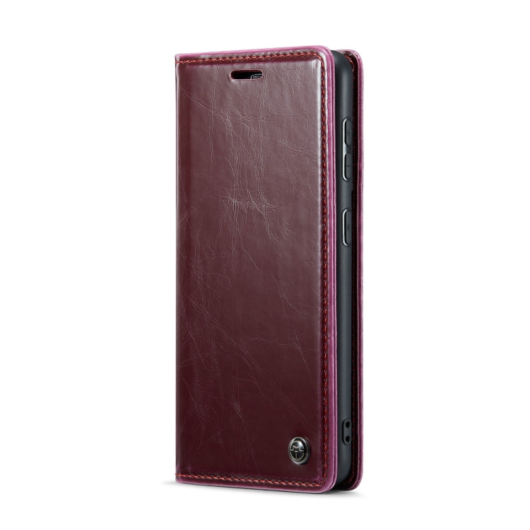 For Samsung Galaxy S20+ CaseMe 003 Crazy Horse Texture Leather Phone Case(Wine Red) - Galaxy Phone Cases by CaseMe | Online Shopping UK | buy2fix