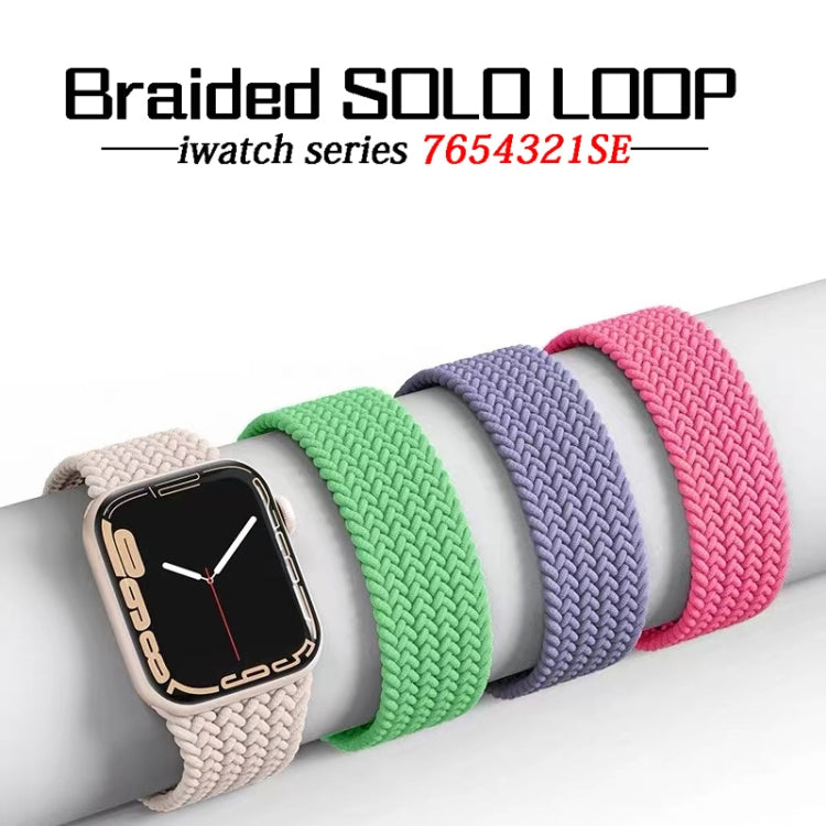 Nylon Single-turn Braided Watch Band For Apple Watch Ultra 49mm&Watch Ultra 2 49mm / Series 9&8&7 45mm / SE 3&SE 2&6&SE&5&4 44mm / 3&2&1 42mm, Length:145mm(Camouflage) - Watch Bands by buy2fix | Online Shopping UK | buy2fix