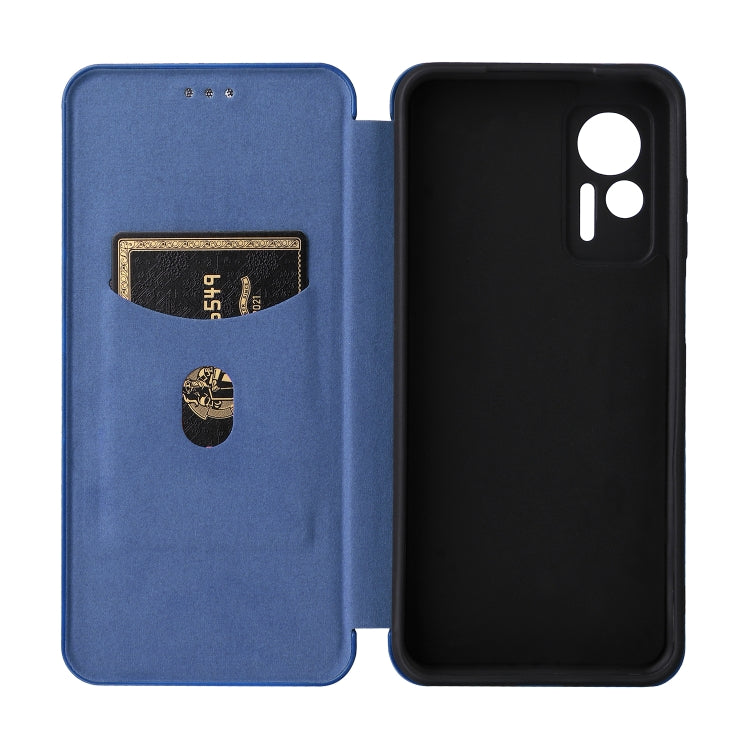 For Ulefone Note 14 Carbon Fiber Texture Flip Leather Phone Case(Blue) - Ulefone Cases by buy2fix | Online Shopping UK | buy2fix