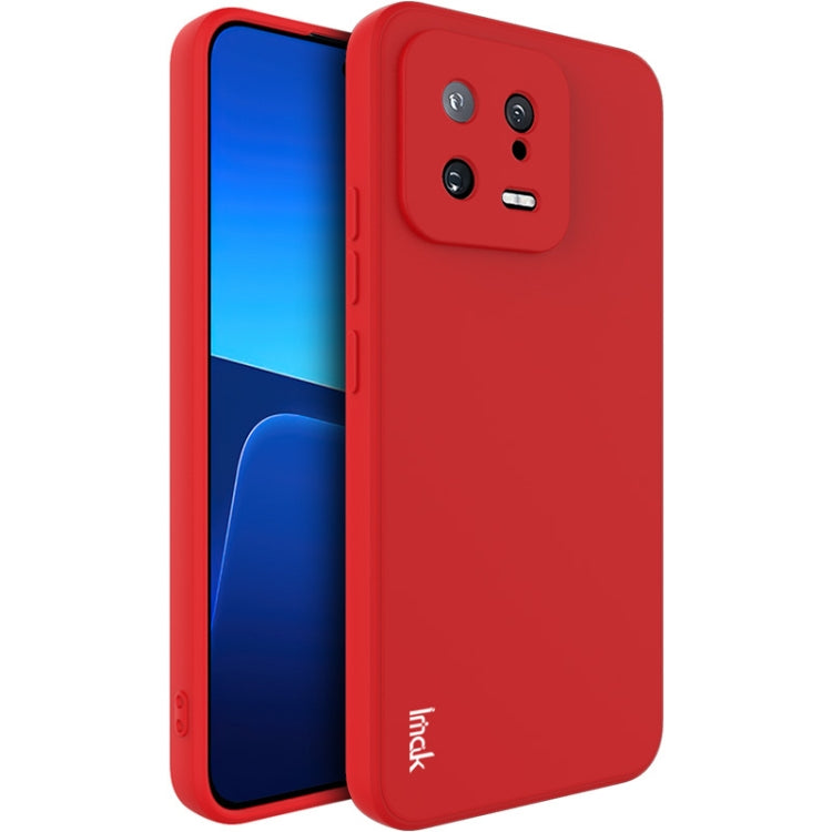 For Xiaomi 13 5G IMAK UC-4 Series Straight Edge TPU Soft Phone Case(Red) - 13 Cases by imak | Online Shopping UK | buy2fix