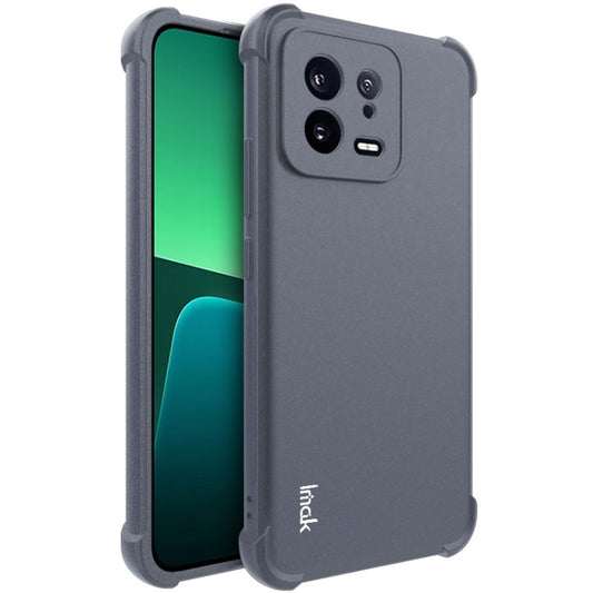 For Xiaomi 13 5G imak Shockproof Airbag TPU Phone Case(Matte Grey) - 13 Cases by imak | Online Shopping UK | buy2fix
