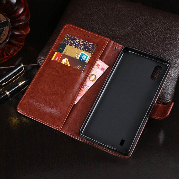 For Blackview A60 idewei Crazy Horse Texture Horizontal Flip Leather Case with Holder & Card Slots & Wallet(Rose Red) - More Brand by idewei | Online Shopping UK | buy2fix