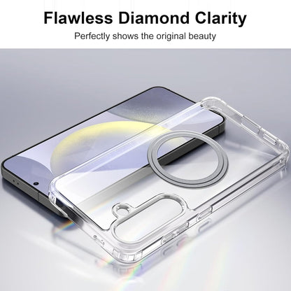 For Samsung Galaxy S24+ 5G Transparent Frosted MagSafe Phone Case - Galaxy S24+ 5G Cases by buy2fix | Online Shopping UK | buy2fix