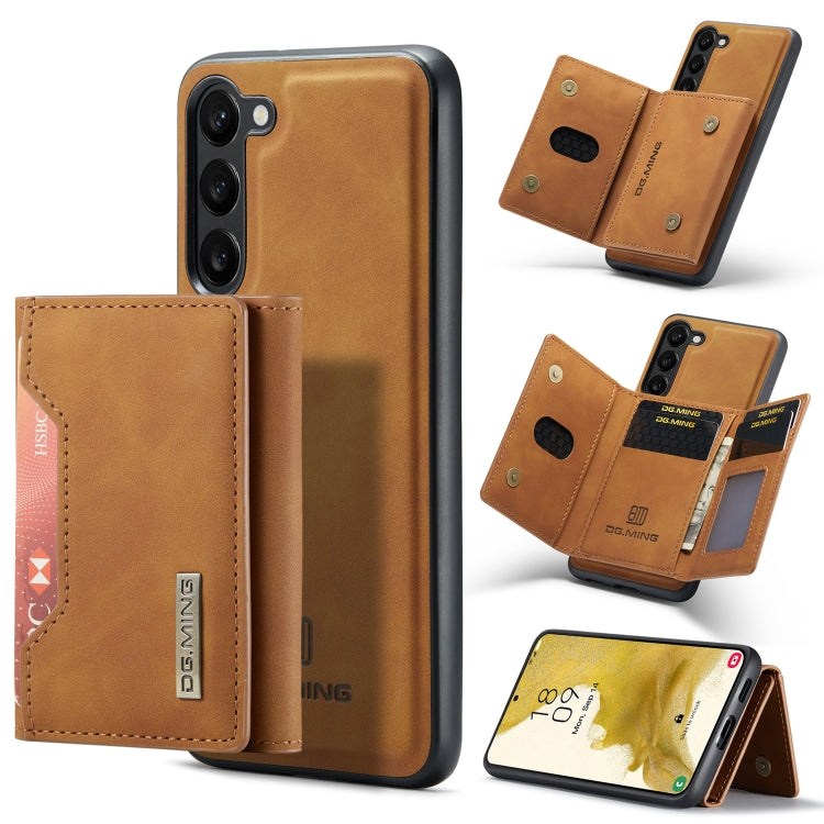 For Samsung Galaxy S23+ 5G DG.MING M2 Series 3-Fold Multi Card Bag + Phone Case(Brown) - Galaxy S23+ 5G Cases by DG.MING | Online Shopping UK | buy2fix