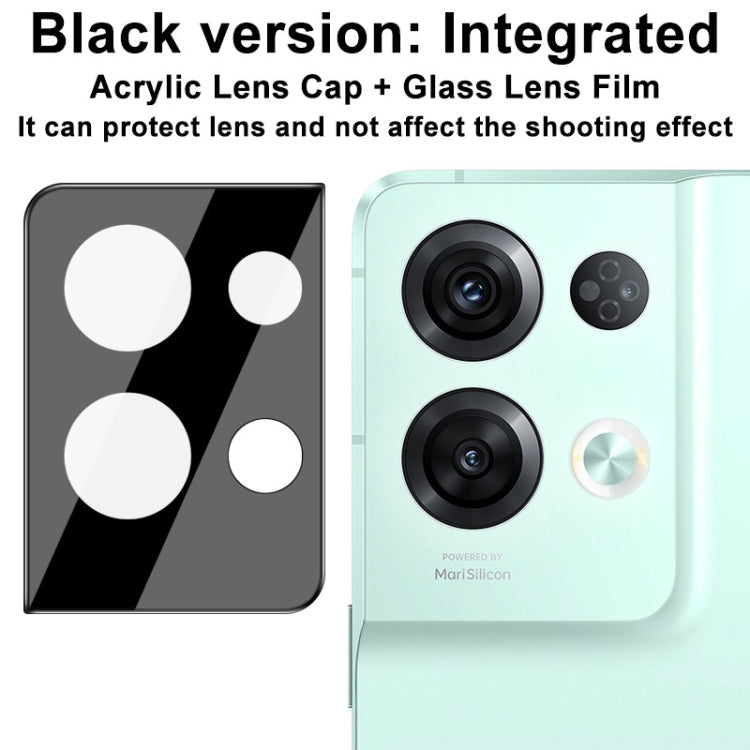 For OPPO Reno8 Pro+ 5G / Reno8 Pro 5G Global imak High Definition Integrated Glass Lens Film Black Version - OPPO Tempered Glass by imak | Online Shopping UK | buy2fix