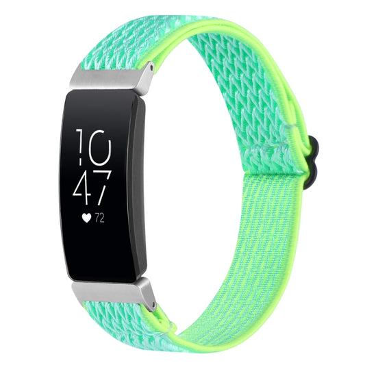 For Fitbit Inspire 2 Buckle Wave Braided Nylon Watch Band(Mint Green) - Watch Bands by buy2fix | Online Shopping UK | buy2fix