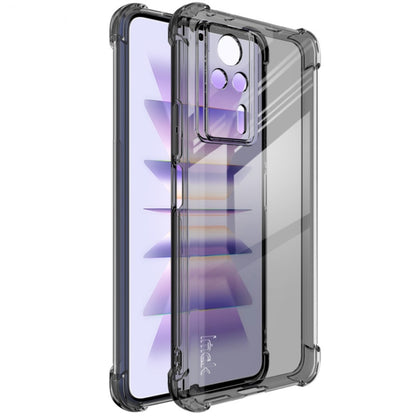 For Xiaomi Redmi K60E 5G imak Shockproof Airbag TPU Phone Case(Transparent Black) - Xiaomi Cases by imak | Online Shopping UK | buy2fix