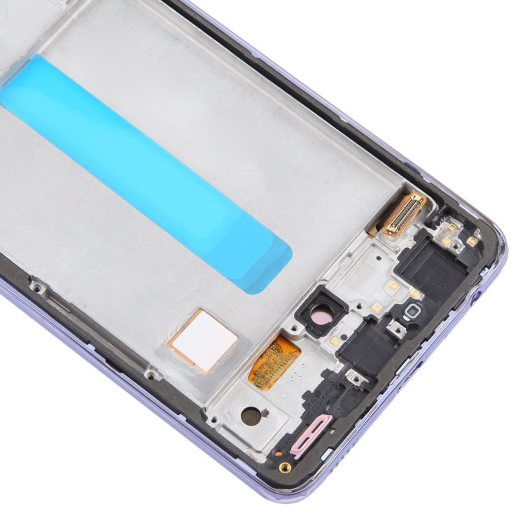 For Samsung Galaxy A52 4G SM-A525 6.43 inch OLED LCD Screen Digitizer Full Assembly with Frame (Purple) - Galaxy A Series Parts by buy2fix | Online Shopping UK | buy2fix